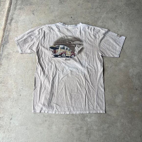 Crazy Shirts y2k Kona Coffee tee Brown tan Mens size L - Picture 1 of 5